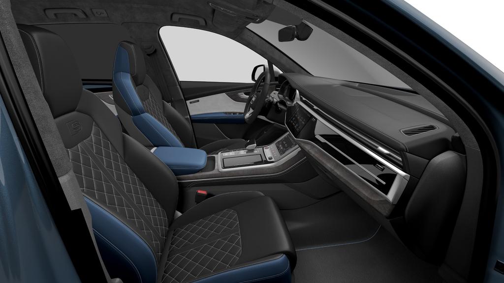 Preisliste Audi exclusive / Price list Audi exclusive Audi exclusive ādas apšuvums un apdare (YZ1) ar Valcona ādas sēdekļiem melnā Ozean zilā krāsā un šuvēm Diamond sudraba krāsā, durvju apdares