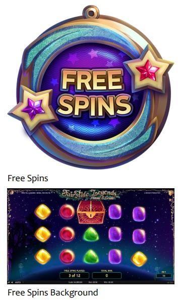 Papildus opcija Free Spins (Gājieni par brīvu) Izvēloties lādi ar bezmaksas griezieniem, spēlētājs saņem 10 bezmaksas griezienus.