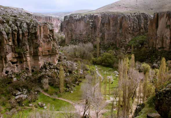 Es una zona denominada valle del cielo debido a la profusión de Iglesias cavadas en la roca que datan del siglo XI.