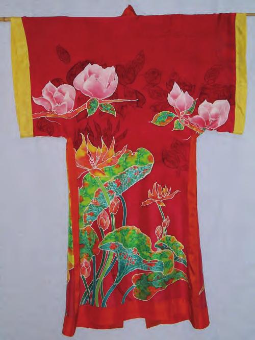 Lotus Kimono I love the grace and history of the kimono. The shapes of the body and wide sleeves are a balanced design ready to paint.