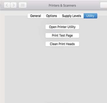 Mac OS Atlasiet Sistēmas preferences izvēlnē > Printeri un skeneri (vai Drukāšana un skenēšana,