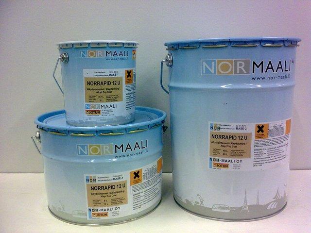 poliuretāna krāsa Normadur vai, Normadur. Krāsa - RAL 900, Viena iepakojuma tilpuma diapazons -0 litri. Pusspīdīga. Satur pretkorozijas pigmentu. Sausais atlikums ~ no 6% līdz 70 % no apjoma.