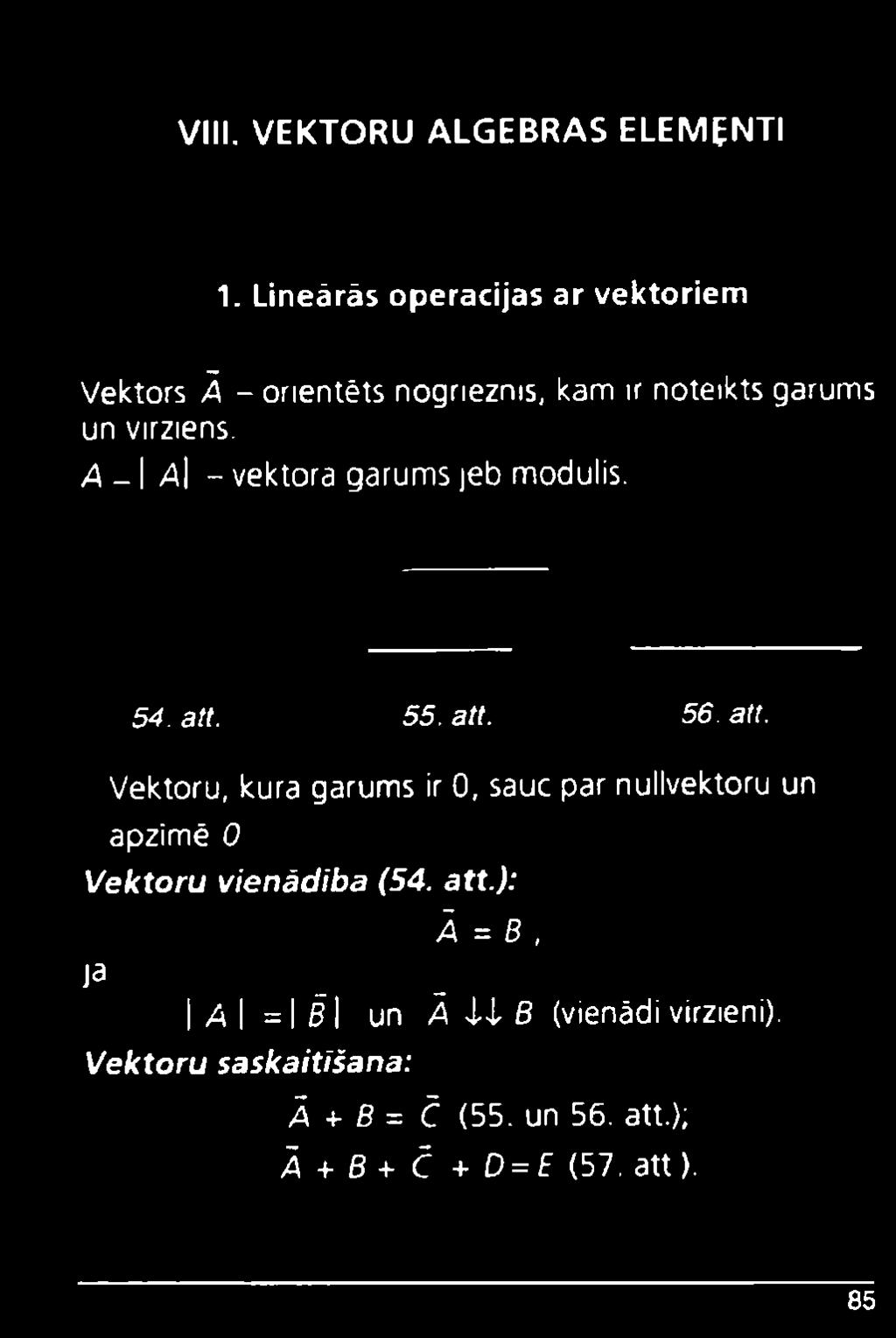 A - \ A\ - vektora garums jeb modulis. 54. att.