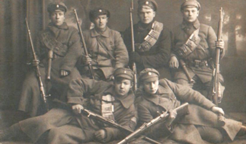 7. Siguldas kājnieku pulka karavīri. Ventspils, 1919. gada rudens.