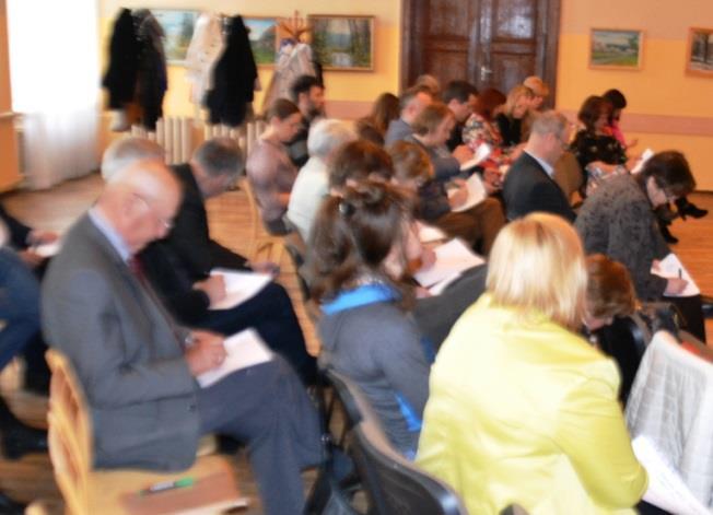 jūnijā darba seminārs Izglītība stabilai attīstībai Jelgavas novadā, kurā piedalījās 57 dalībnieki; 2014.gada 12.