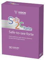 REDZEI Safe-to-see forte Acu aizsardzība pret nogurumu ĪPAŠĪBAS Veicina redzes asuma uzlabošanos. Samazina redzes traucējumu risku.