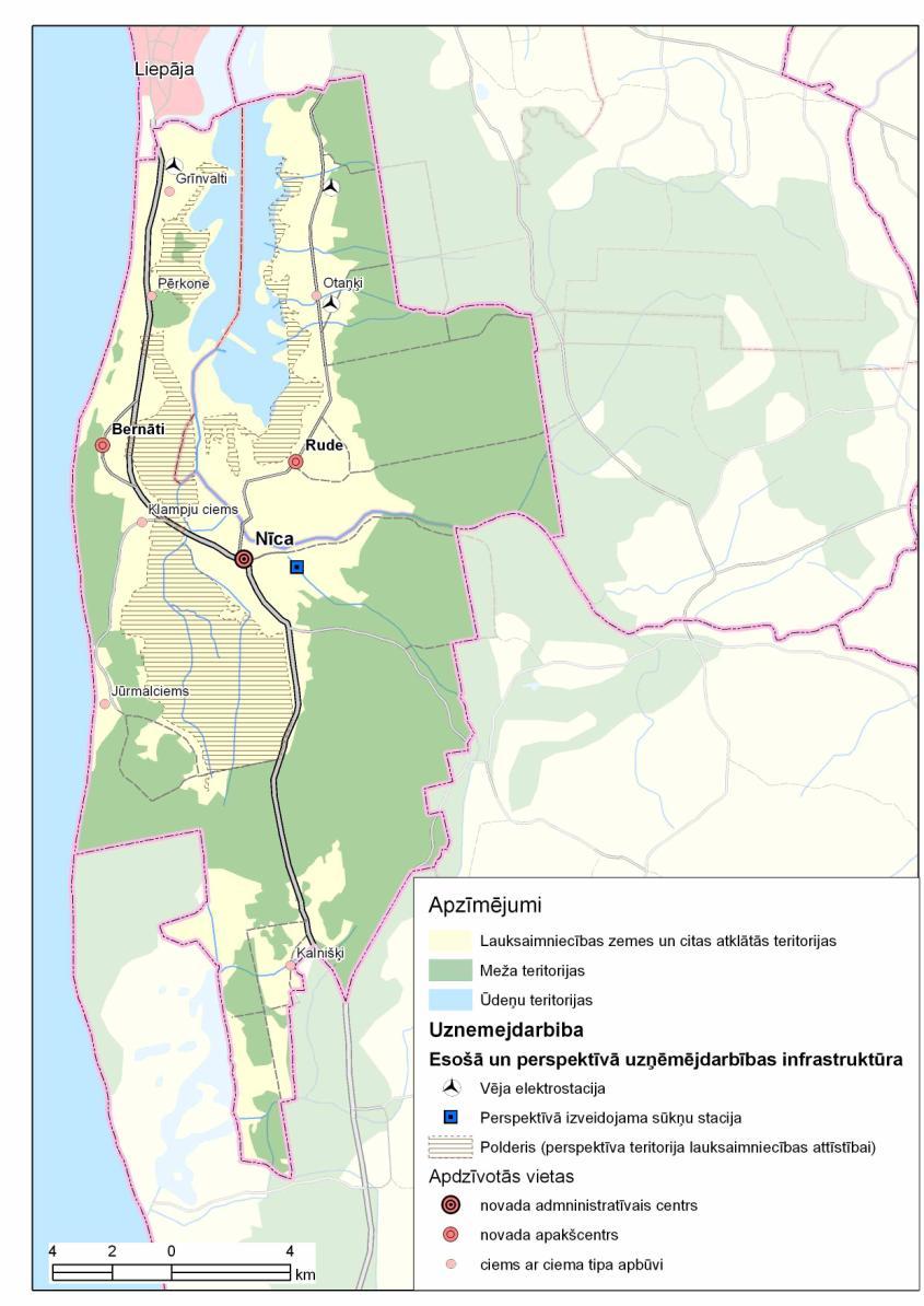 7. Lauksaimniecības zemju struktūra Novada nozīmes lauksaimniecībā izmantojamās zemes ir polderu teritorijas (septiņi polderi).