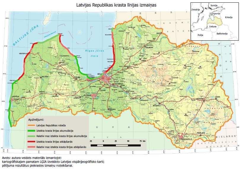 par zemes virsmas celšanos. Pie šādām teritorijām būtu jāpiemin Kaņiera - Ķemeru lielā tīreļa un Engures ezera apkārtne un Liepājas - Papes ezera apkārtne.