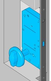 5.2 Durvju atvēruma fiksators T2 (opcionāli) Durvju atvēruma fiksators T2