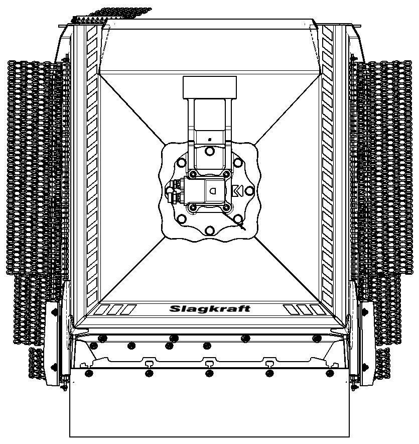 Rotācijas virziens Krūmu cirpšanas iekārta ar spriguļiem griežas pulksteņa rādītāja virzienā, skatoties no augšas.