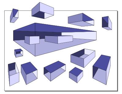 Vienkāršu figūru un līniju zīmēšana Lai pārvietotu kasti, nezaudējot tās piesaisti sākotnējiem satekpunktiem (piemēram, kad vienā ainā jāizvieto vairākas kastes):
