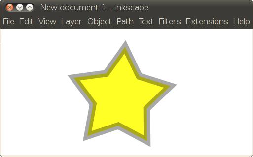 Inkscape vide Nosaukums Darbības File Datņu atvēršana un saglabāšana, importēšana un eksportēšana, drukāšana, metadatu un iestatījumu rediģēšana, datnes un lietotnes aizvēršana.