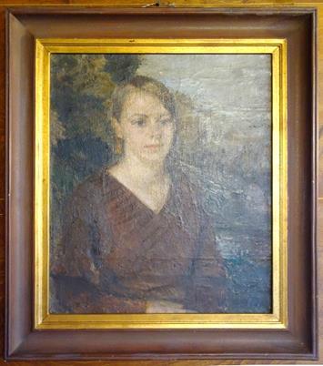 10 Rāmis V. Tones gleznai «Laimas Akurateres portrets», a/e, b.g. Gleznas Skaits 1 Datējums 2. Notīrīt no rāmja virsmām sadzīvisku nosēdumu slāni. 3.