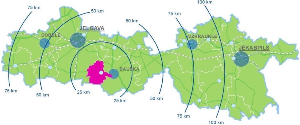1. ĢEOGRĀFISKAIS NOVIETOJUMS UN SIMBOLIKA (5) Rundāles novada teritorija atrodas Latvijas Republikas dienvidu daļā, Zemgalē, Lielupes kreisajā krastā un Lietuvas Republikas pierobežā.