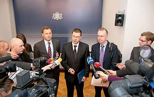 Latvijas ekonomiskā attīstība ES integrācijas ietekmē 283 4. attēls. Starptautiskā aizdevuma misija Latvijā darbu uzsāka pēc Ivara Godmaņa valdības palīdzības lūguma 2008.