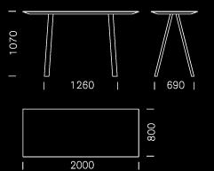 07 P-G Galds 4 vietas Masīvkoka galds ar ""XY"" formas kāju konstrukciju. Kāju konstrukcijas, skatoties no sāniem atgādina burtu "Y", bet 000 400 skatoties no priekšpuses - burtu "X".