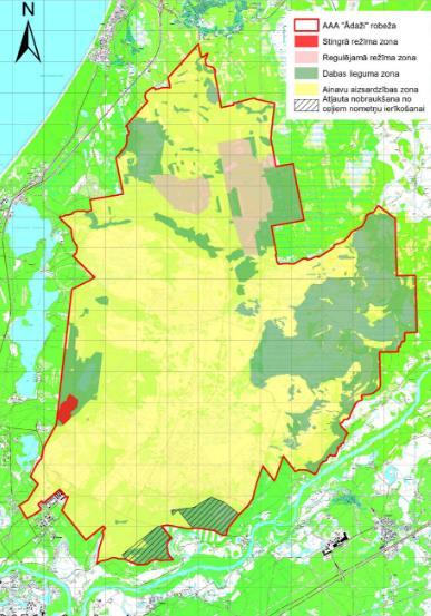 Aizsargājamo ainavu apvidus Ādaži izveidots, lai nodrošinātu labvēlīgu aizsardzības stāvokli Latvijas un Eiropas Savienības nozīmes aizsargājamiem biotopiem (jo īpaši - Piejūras zemienes smiltāju