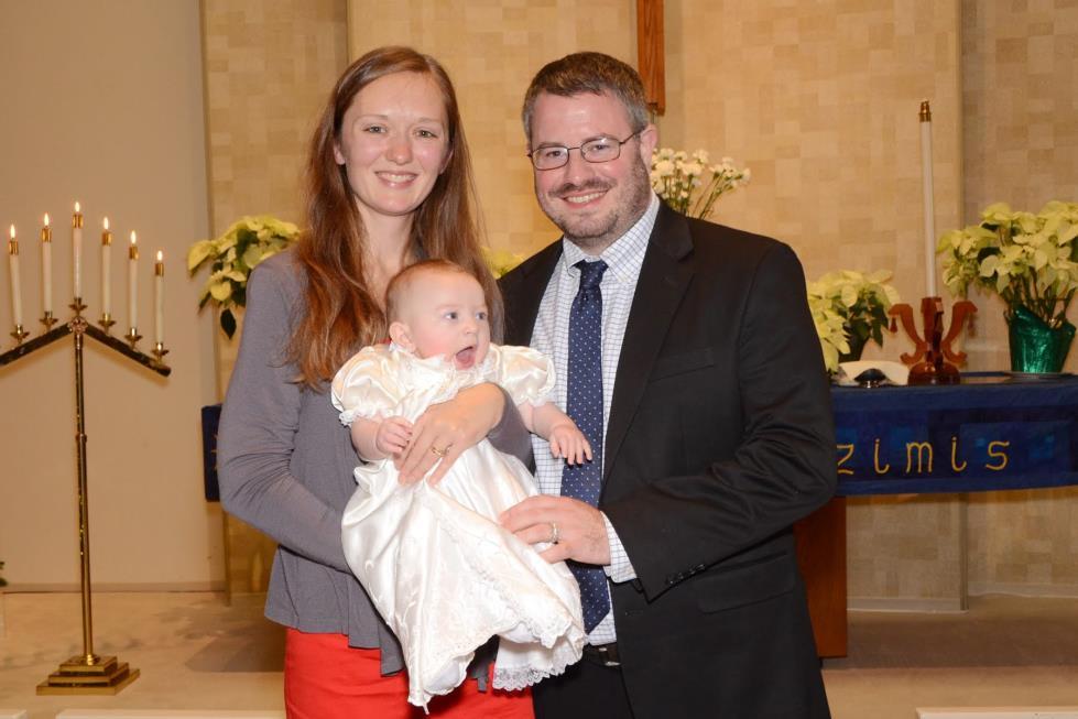 Ar vecākiem Kaiju Zušēvicu un Josh Reinhardt Baptized December 30, 2018 PIRMO REIZI NĀKOT PIE DIEVGALDA 2019. gada 10.