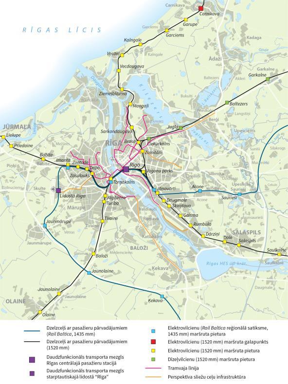 (pārvietošanās veida maiņas vieta) Rail Baltica reģionālās satiksmes integrēšana transporta sistēmā Risinājumi lielākājām Pierīgas vietām, kas