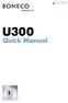 U300 Quick Manual